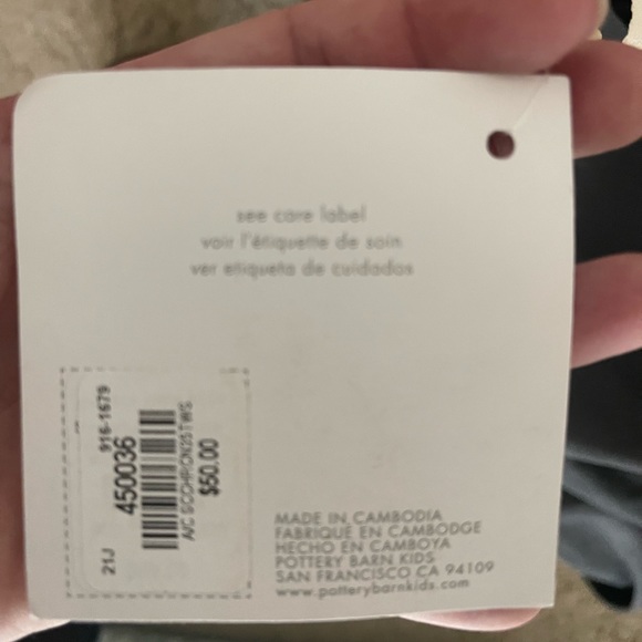 Pottery Barn Kids Other Pottery Barn Kids Charcoal Grey Anywhere